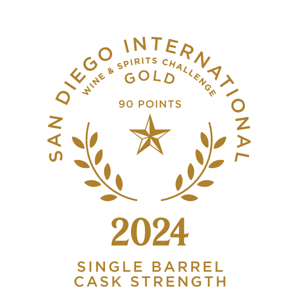 2024 San Diego International Wine & Spirits Challenge Gold 90 points Single Barrel Cask Strength